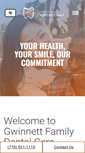 Mobile Screenshot of gwinnettfamilydentalcare.com